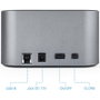 TooQ TQDS-805G Docking Station 2.5' / 3.5' para HDD/SSD SATA, USB 3.0, Clonación de Discos, hasta 8TB, Plug & Play, Windows/Mac/Linux